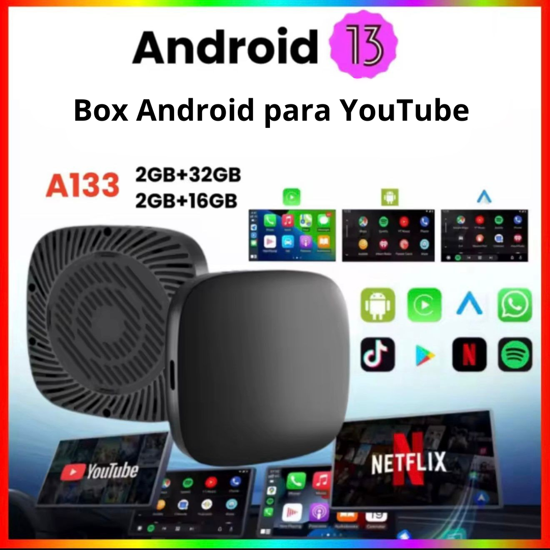 Adaptador Carplay para YouTube - Android Box